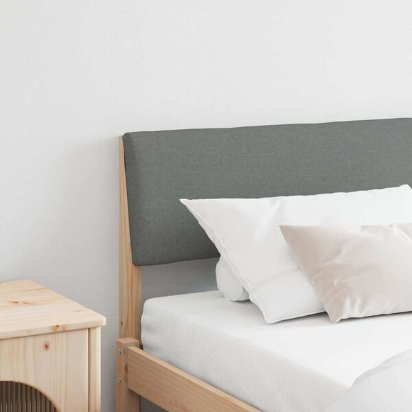 vidaXL Apmu&scaron;ta lovos galvūgalis Tamsiai pilka 200 cm