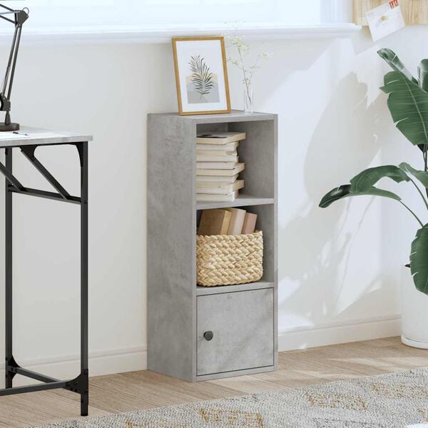 vidaXL Knygų spinta, betono pilka, 31x24x77cm, apdirbta mediena