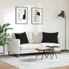 vidaXL Sofa Pagalvės 2 pcs Juoda 70 x 50 cm Kordūrinis audinys
