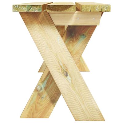 vidaXL Sodo suoliukas, 110cm, impregnuota pušies mediena