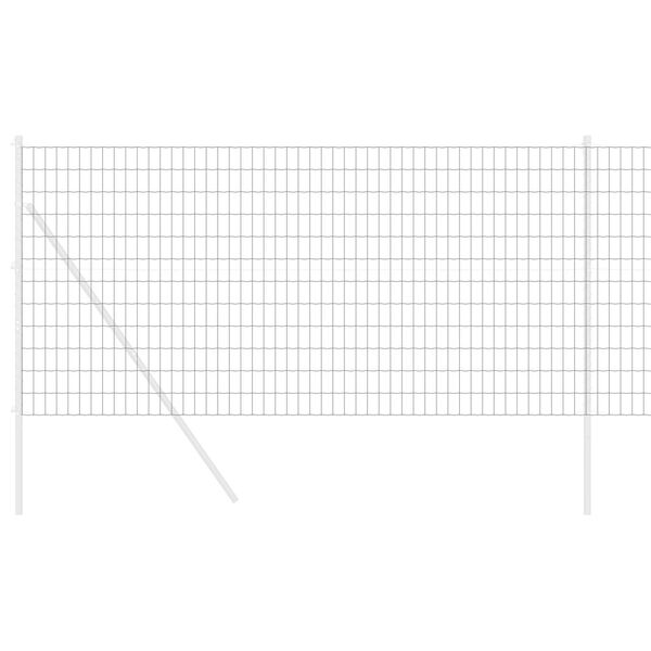 vidaXL Euro tvora Pilka 1.2 x 25 m PVC padengta geležis