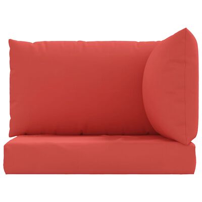 vidaXL Palečių pagalvėlės, 3vnt., raudonos spalvos, oksfordo audinys