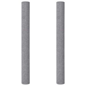 vidaXL Neslystantys dažytojo fliso audiniai, 2 vnt., 5 m, 220 g/m&sup2;, pilki