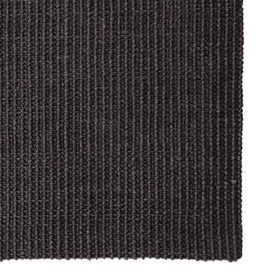vidaXL Kilimas, juodos spalvos, 66x350cm, natūralus sizalis