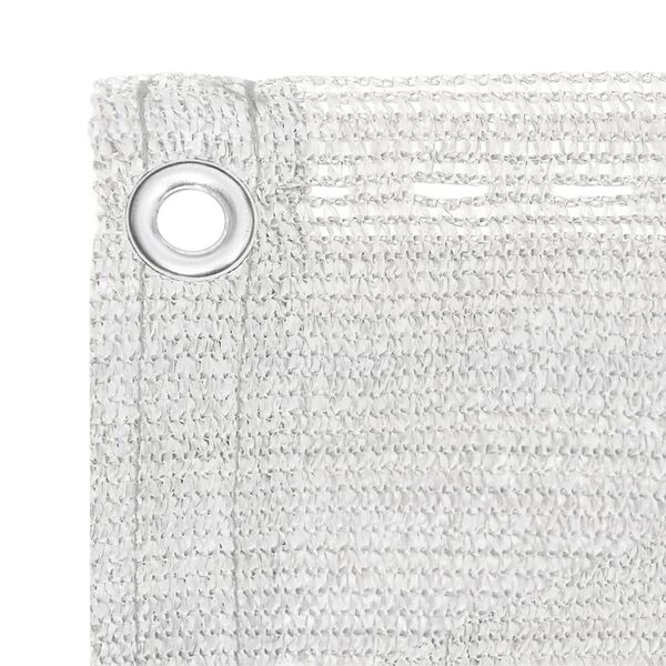 vidaXL Balkono pertvara, baltos spalvos, 120x600cm, HDPE