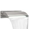 vidaXL Baseino krioklys su LED Nerūdijantis plienas 304