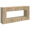 vidaXL Konsolinis stalas Dryžuotas Sonoma ąžuolas 155 x 29 x 74 cm