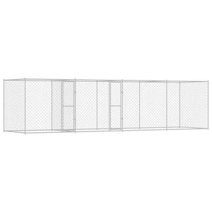 vidaXL &Scaron;uns narvas Sidabro 800 x 200 x 200 cm Cinkuota plienas