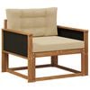 vidaXL Lauko Vidurinis Sofa Natūrali