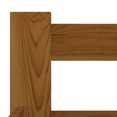 vidaXL Lovos rėmas, medaus rudas, 200x200cm, pušies medienos masyvas