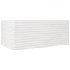 vidaXL Sodo lovelis, baltas, 110x60x45,5cm, pu&scaron;ies medienos masyvas