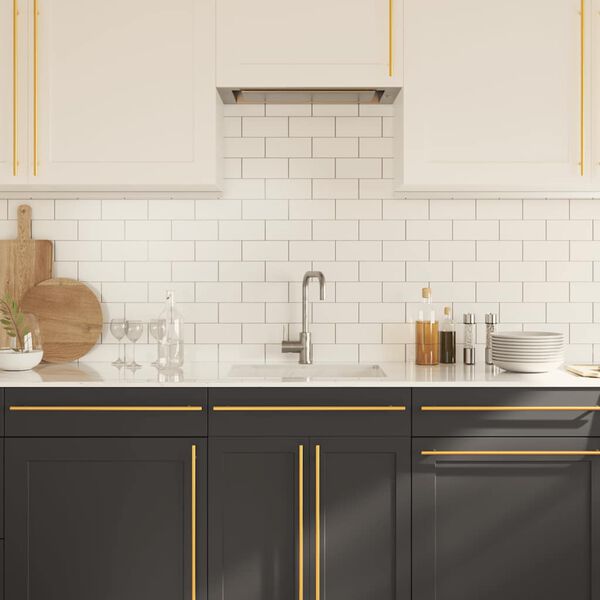 vidaXL Spintelės rankenėlės, 5vnt., auksinės, nerūdijantis plienas