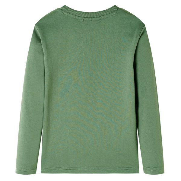 Vaiki&scaron;ki mar&scaron;kinėliai ilgomis rankovėmis, chaki spalvos, 116 dydžio