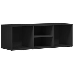 vidaXL Spintelė batams-suoliukas, juodas, 102x35x35cm apdirbta mediena