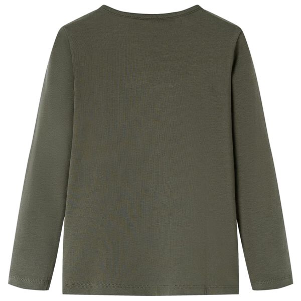 Vaiki&scaron;ki mar&scaron;kinėliai ilgomis rankovėmis, chaki spalvos, 140 dydžio