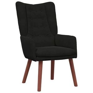 vidaXL krėslas Juoda 63 x 67 x 94 cm Aksomas