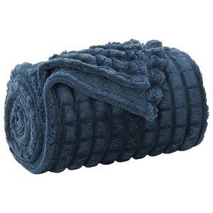 vidaXL Apklotas Jūrinė mėlyna 240 x 220 cm 1.37 kg Flysas
