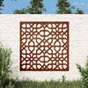 vidaXL Sodo sienos dekoracija, 55x55cm, corten plienas