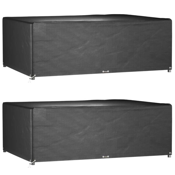 vidaXL Sodo baldų uždangalai, 2vnt., 240x180x80cm, 12 kilpučių