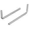 vidaXL Hex rakto 2 vnt. Sidabrinė 22 x 66 mm Plienas