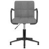 vidaXL Pasukamos valgomojo kėdės, 4vnt., &scaron;viesiai pilkos, aksomas