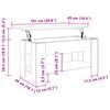 vidaXL kavos staliukas Old Wood 101x49x52 cm Engineered Wood