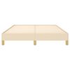 vidaXL Lovos rėmas be čiužinio, kreminės spalvos, 140x190cm, audinys