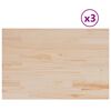 vidaXL Stalvir&scaron;iai, 3vnt., 80x53x1,7cm, pu&scaron;ies masyvas, stačiakampiai