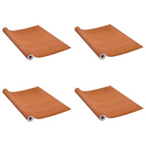 vidaXL Lipnios plėvelės durims, 4vnt., &scaron;viesios ąžuolo, 210x90cm, PVC