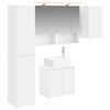 vidaXL Vonios spintos komplektas 5 pcs Balta 50 x 14,5 x 70 cm