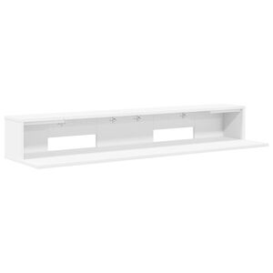 vidaXL Studijos stalas Balta 110 x 36 x 19,5 cm Apdirbta mediena