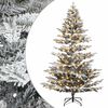 vidaXL Dirbtinė Sulankstoma Kalėdų Eglutė 150 cm 150 LED &Scaron;ilta balta
