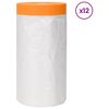 vidaXL Dulkių lapas su klijuojama juosta 12 vnt. Skaidrus HDPE