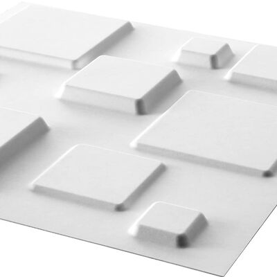 WallArt 3D Sienos plokštės GA-WA09, 24vnt., kvadratų dizainas
