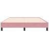 vidaXL Lovos rėmas be čiužinio Rožinis 160x210 cm aksomas