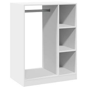 vidaXL Drabužių spinta, baltos spalvos, 77x48x102cm, MDP