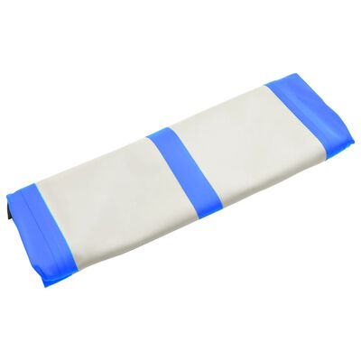 vidaXL Pripučiamas gimnastikos kilimėlis, mėlynas, 800x100x15cm, PVC