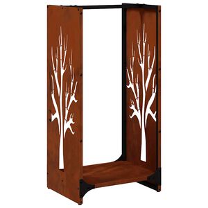 vidaXL malkinė lentyna 40x30x80 cm oro sąlygoms atsparus plienas