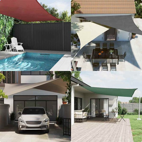 vidaXL Uždanga nuo saulės, smėlio, 2x3,5m, stačiakampė