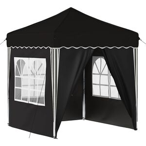 vidaXL Pop-up &scaron;ventinis palapinė 195 x 195 x 245 cm Juoda