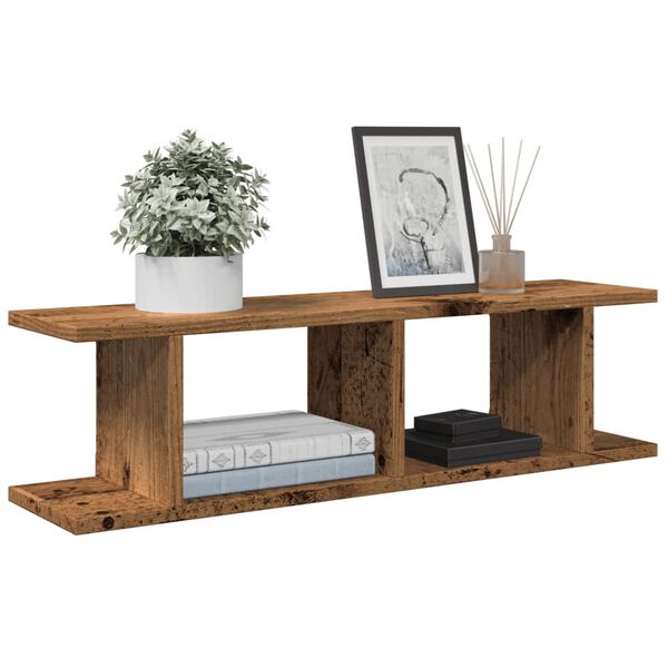 vidaXL Sieninės lentynos, 2vnt., medienos, 75x18x20cm, mediena