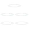 vidaXL tinkamas plok&scaron;tiems medžio žiedams 5 pcs Balta &Oslash;50 / 80 cm
