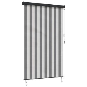 vidaXL Roletas Antracito ir baltos 120 x 250 cm Audinys ir aliuminis