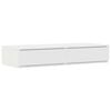 vidaXL Lovos stalčiai Balta 100 x 36,5 x 16,5 cm Apdirbta mediena