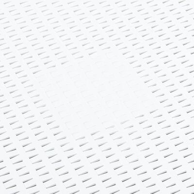 vidaXL Šoninis staliukas, baltos spalvos, 54x54x36,5cm, plastikas