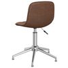 vidaXL Pasukama biuro kėdė, rudos spalvos, audinys