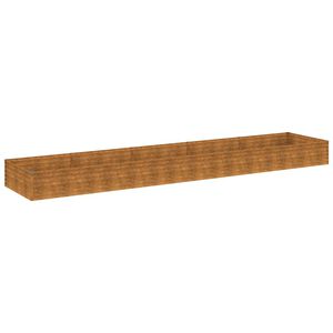 vidaXL Auk&scaron;tas sodo lovelis, 482x100x36cm, Corten plienas