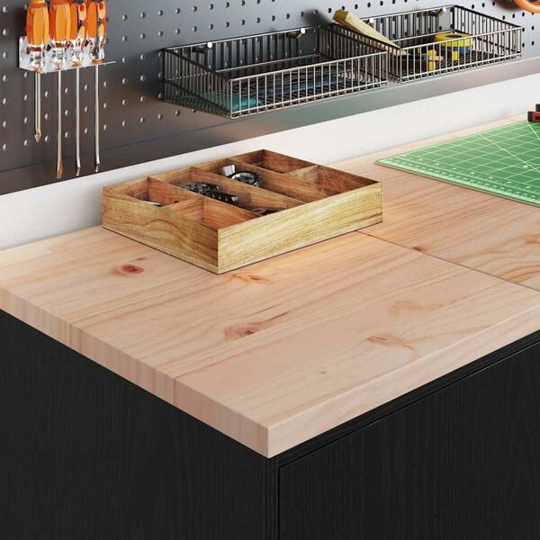 vidaXL Garažo spinta, juoda, 40x51x85 cm, pušies medienos masyvas