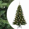 vidaXL Dirbtinė kalėdinė eglutė su rutuliuku 120 cm 150 LED