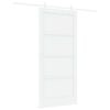 vidaXL Slankios durys 93 x 202 cm Apdirbta mediena Balta